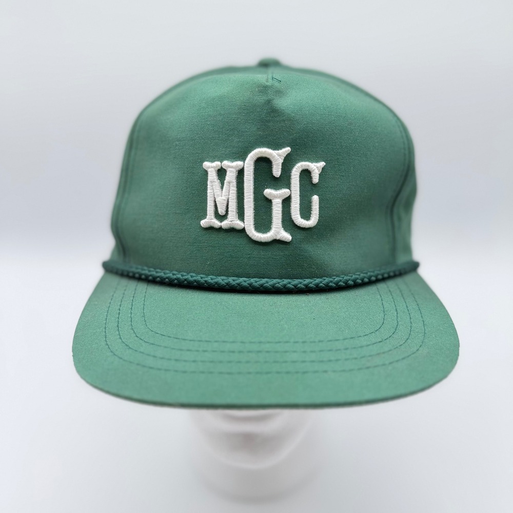 Malbon Golf Club MGC Rope Hat Green Snapback Cap Yupoong Classics